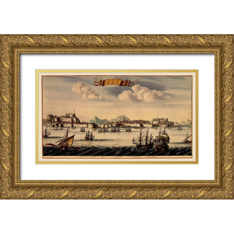 Corfu Greece - Fare 1600 Gold Ornate Wood Framed Art Print with Double Matting by Fare