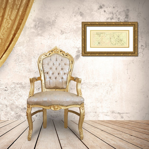 Nautical Map - Sayer and Bennett - 1775 Gold Ornate Wood Framed Art Print with Double Matting by SAYER AND BENNETT