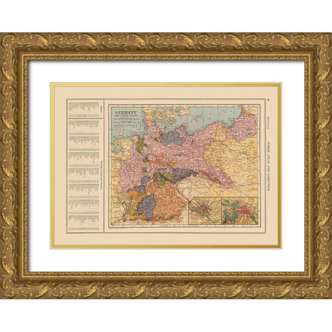 Germany - Reynold 1921 Gold Ornate Wood Framed Art Print with Double Matting by Reynold