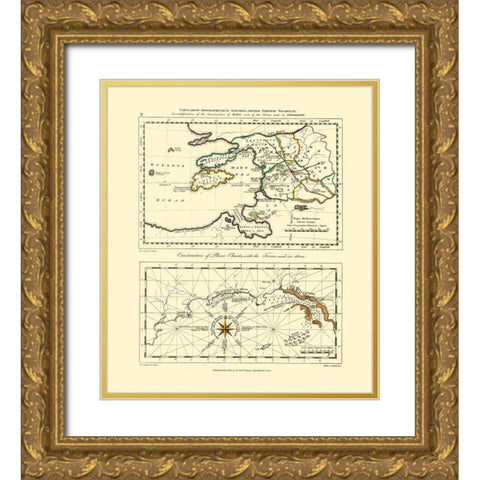 Mediterranean - Patteson 1804 Gold Ornate Wood Framed Art Print with Double Matting by Patteson