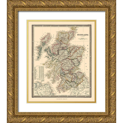 Scotland - Regions - Wyld Gold Ornate Wood Framed Art Print with Double Matting by Wyld