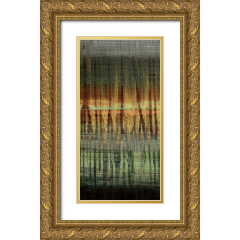 Summer Reed I Gold Ornate Wood Framed Art Print with Double Matting by Brey