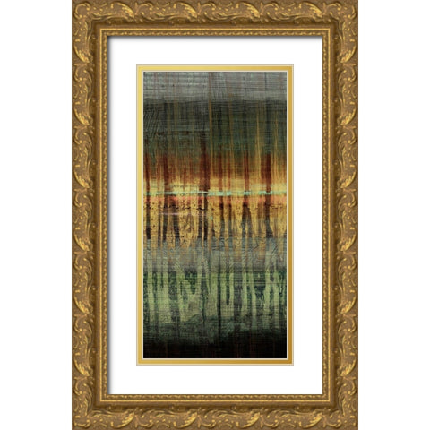Summer Reed III Gold Ornate Wood Framed Art Print with Double Matting by Brey