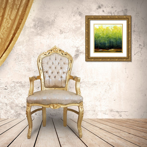 Fall I Gold Ornate Wood Framed Art Print with Double Matting by Brey