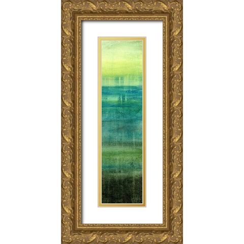 Sea Mist VI Gold Ornate Wood Framed Art Print with Double Matting by Brey