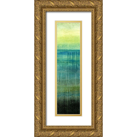 Sea Mist VII Gold Ornate Wood Framed Art Print with Double Matting by Brey