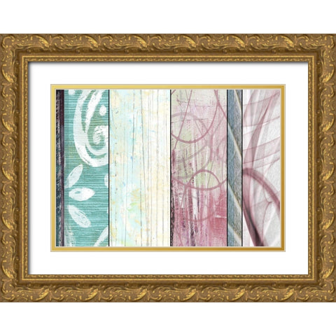 Spring Accents Gold Ornate Wood Framed Art Print with Double Matting by Franklin