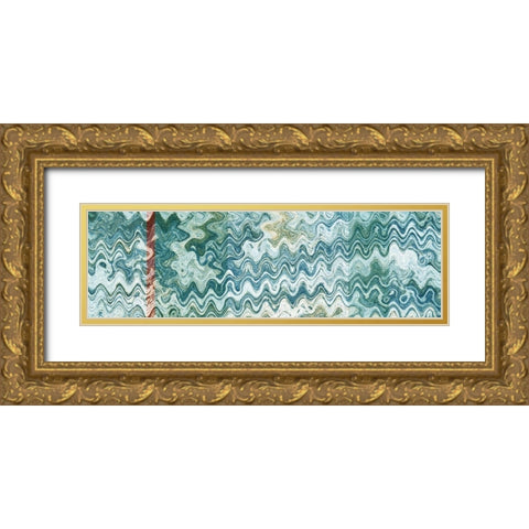 Underwater I Gold Ornate Wood Framed Art Print with Double Matting by Franklin