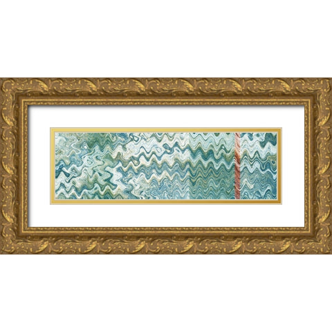 Underwater II Gold Ornate Wood Framed Art Print with Double Matting by Franklin