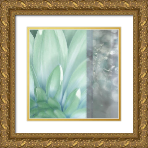 Morning Mist Square Gold Ornate Wood Framed Art Print with Double Matting by Franklin