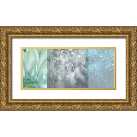 Morning Mist Gold Ornate Wood Framed Art Print with Double Matting by Franklin