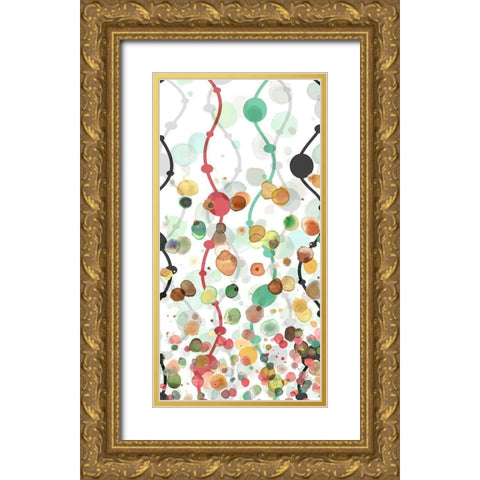Sprinkles Warm I Gold Ornate Wood Framed Art Print with Double Matting by Franklin