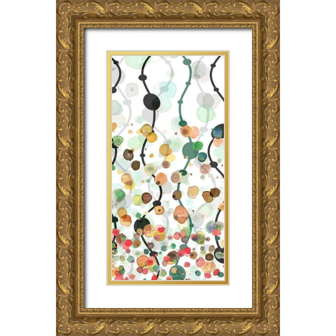 Sprinkles Warm II Gold Ornate Wood Framed Art Print with Double Matting by Franklin