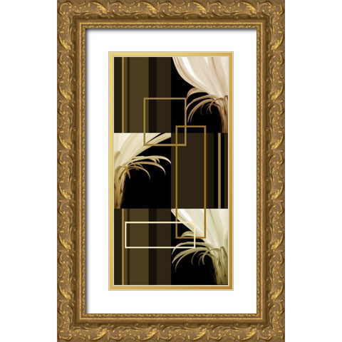 Contempo III Gold Ornate Wood Framed Art Print with Double Matting by Simons
