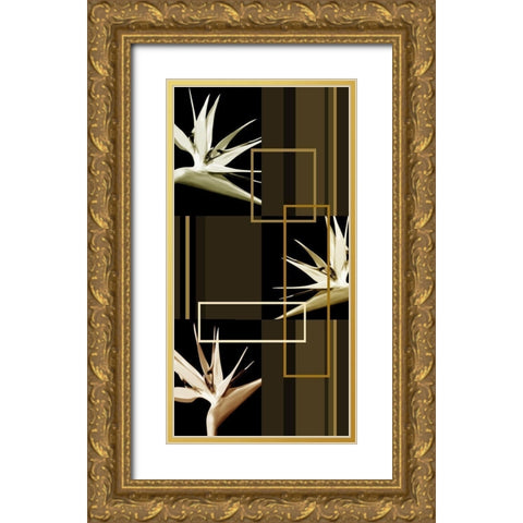 Contempo IV Gold Ornate Wood Framed Art Print with Double Matting by Simons