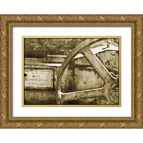Fury Gold Ornate Wood Framed Art Print with Double Matting by Simons