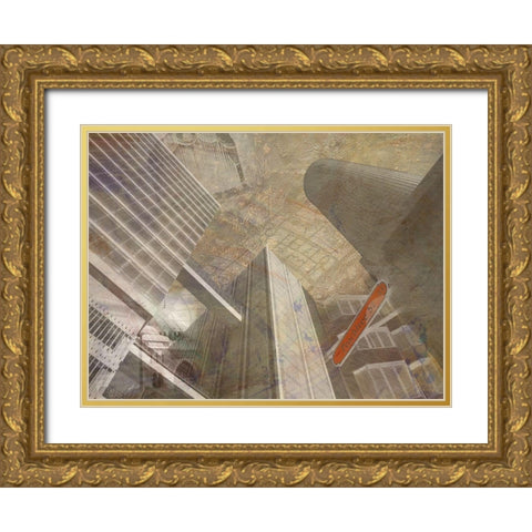 Peachtree Gold Ornate Wood Framed Art Print with Double Matting by Simons