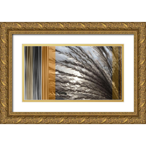 Sunlit Amber I Gold Ornate Wood Framed Art Print with Double Matting by Simons