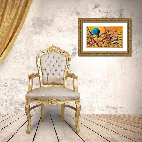 Teed Up I Gold Ornate Wood Framed Art Print with Double Matting by Simons