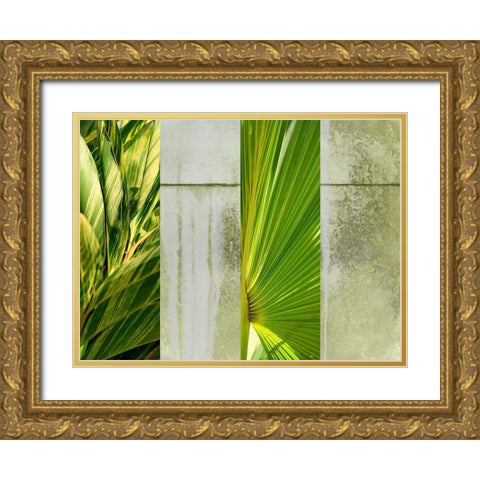 Up Against the Wall Gold Ornate Wood Framed Art Print with Double Matting by Simons