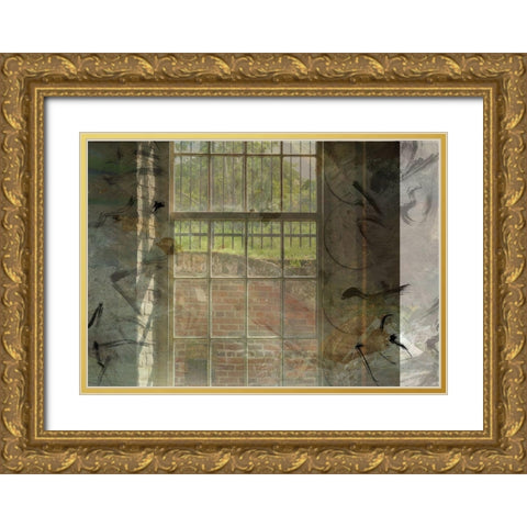 Urban Viewpoint Gold Ornate Wood Framed Art Print with Double Matting by Simons