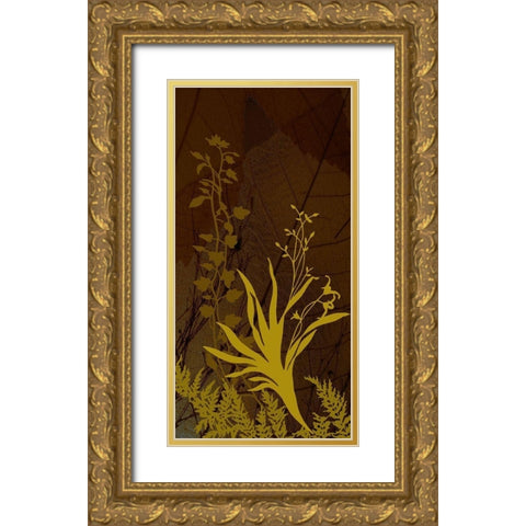 Wildflower Garden II Gold Ornate Wood Framed Art Print with Double Matting by Simons