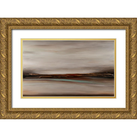 Expanse Series Gold Ornate Wood Framed Art Print with Double Matting by Hinz