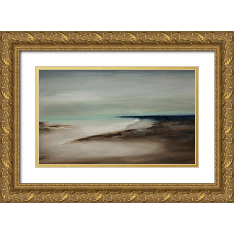 Majestic Vista IV Gold Ornate Wood Framed Art Print with Double Matting by Hinz