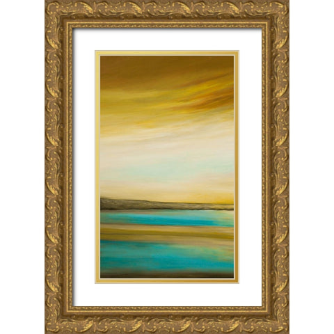 Brilliance I Gold Ornate Wood Framed Art Print with Double Matting by Hinz