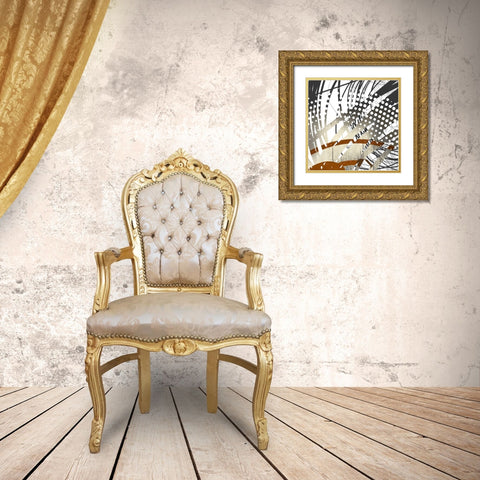 Cord Copper Loop II Gold Ornate Wood Framed Art Print with Double Matting by Johnson