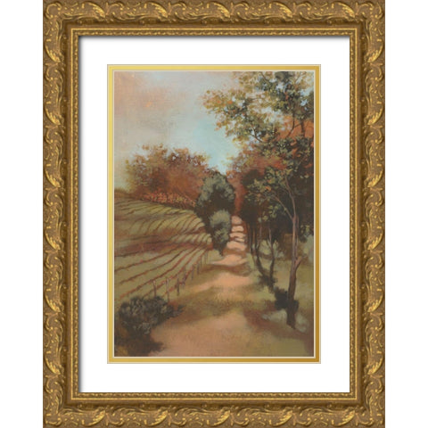 Country I Gold Ornate Wood Framed Art Print with Double Matting by Larson