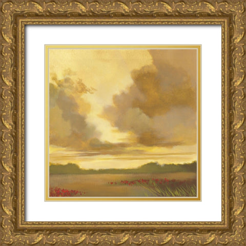 Dusk II Gold Ornate Wood Framed Art Print with Double Matting by Larson