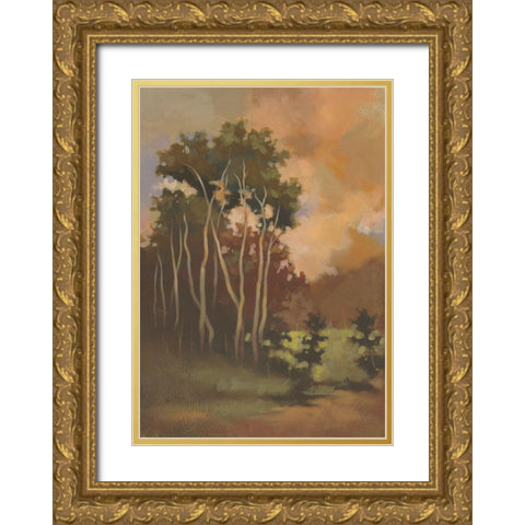 Stillness I Gold Ornate Wood Framed Art Print with Double Matting by Larson