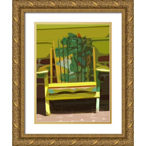 Key West Idirondack II Gold Ornate Wood Framed Art Print with Double Matting by Mack