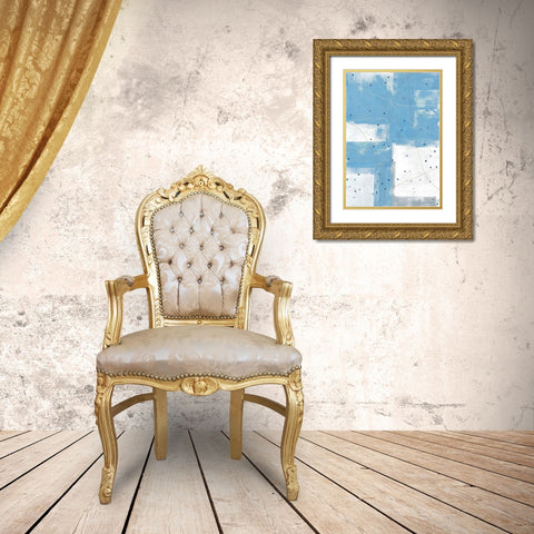 Confetti I Gold Ornate Wood Framed Art Print with Double Matting by King