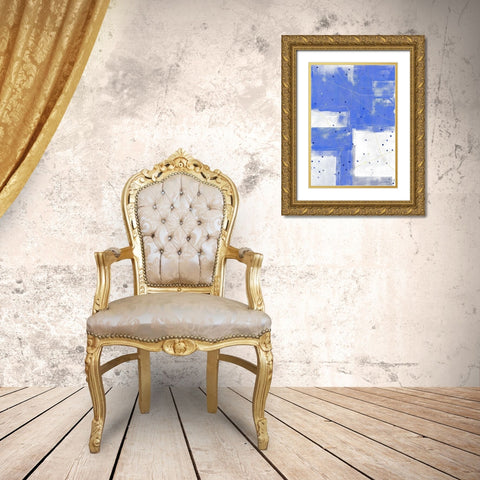 Confetti IV Gold Ornate Wood Framed Art Print with Double Matting by King