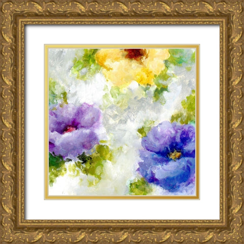 Spring Watercolor II Gold Ornate Wood Framed Art Print with Double Matting by King