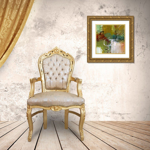 Light Stream Gold Ornate Wood Framed Art Print with Double Matting by King