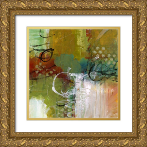 Light Stream Gold Ornate Wood Framed Art Print with Double Matting by King