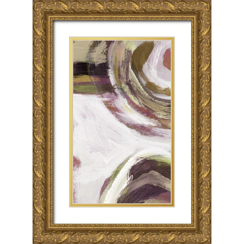 Loop Rose I Gold Ornate Wood Framed Art Print with Double Matting by King