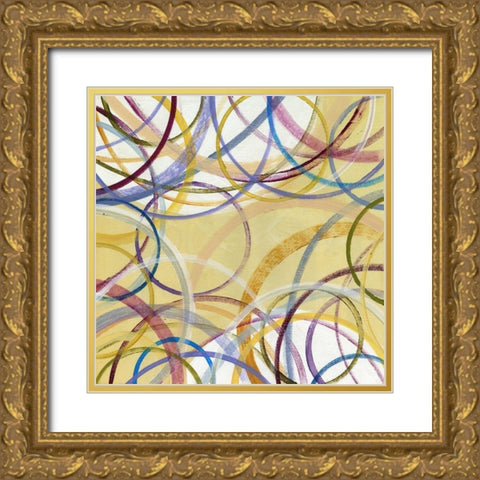 Perimeter I Gold Ornate Wood Framed Art Print with Double Matting by King