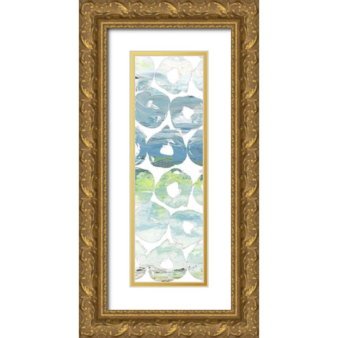 Round Brush I Gold Ornate Wood Framed Art Print with Double Matting by Nola