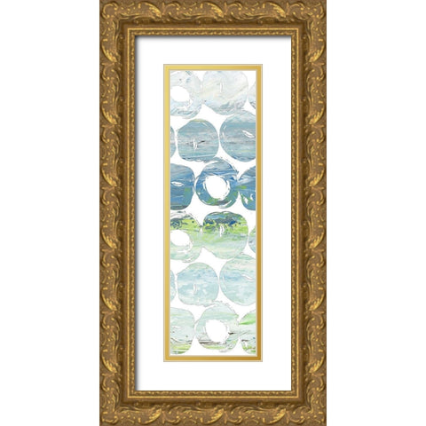 Round Brush II Gold Ornate Wood Framed Art Print with Double Matting by Nola
