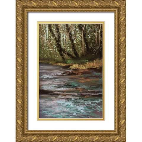 Spring Break I Gold Ornate Wood Framed Art Print with Double Matting by Ricci