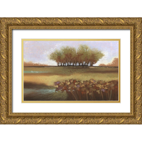 Tomorrow II Gold Ornate Wood Framed Art Print with Double Matting by Ricci