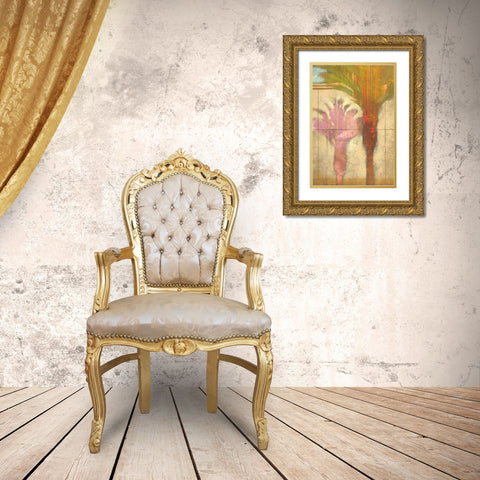 Tropical Express I Gold Ornate Wood Framed Art Print with Double Matting by Scott