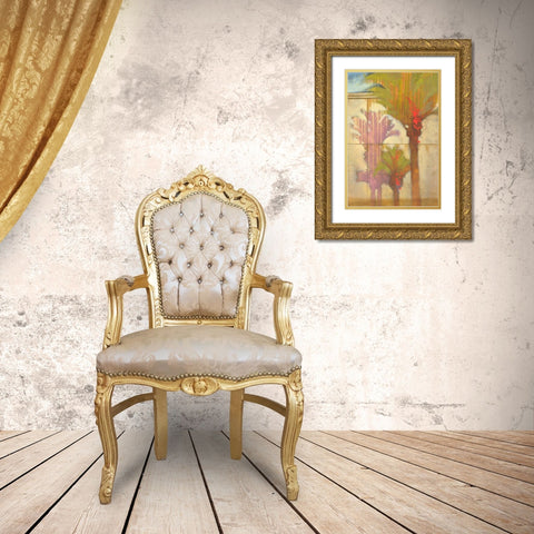 Tropical Express II Gold Ornate Wood Framed Art Print with Double Matting by Scott
