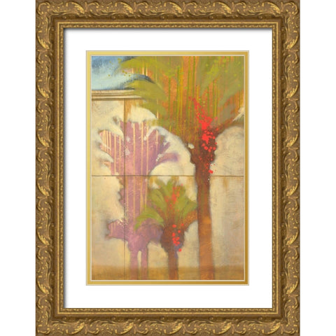 Tropical Express II Gold Ornate Wood Framed Art Print with Double Matting by Scott