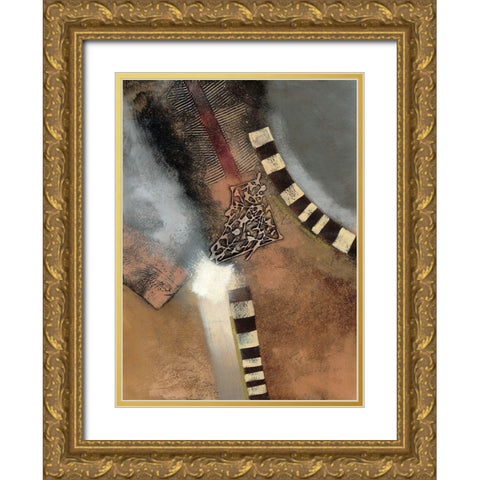 Ancient Landscape II Gold Ornate Wood Framed Art Print with Double Matting by Scott