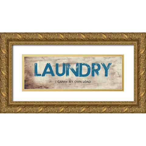 Laundry Load Gold Ornate Wood Framed Art Print with Double Matting by Phillip, Jamie